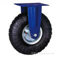 10'' heavy duty industrial pneumatic wheels rigid casters